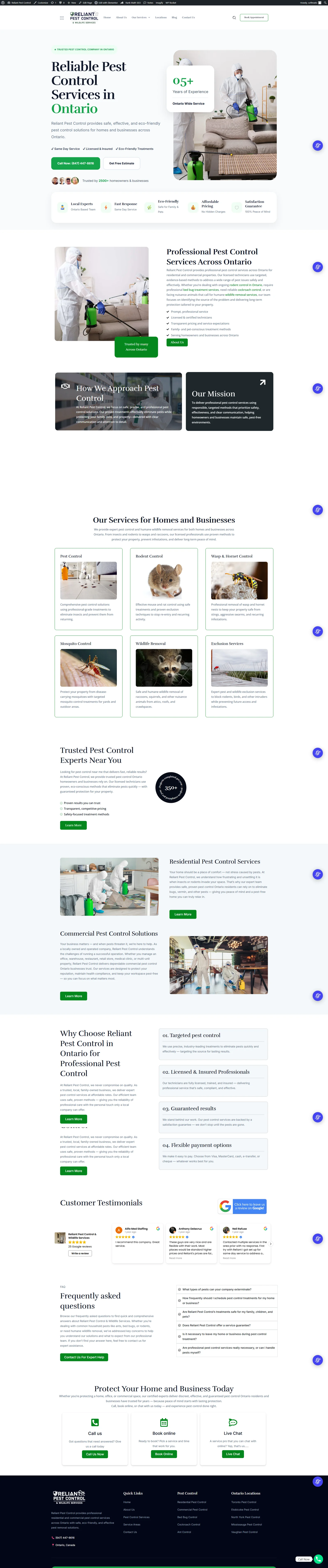 Website design project preview 17