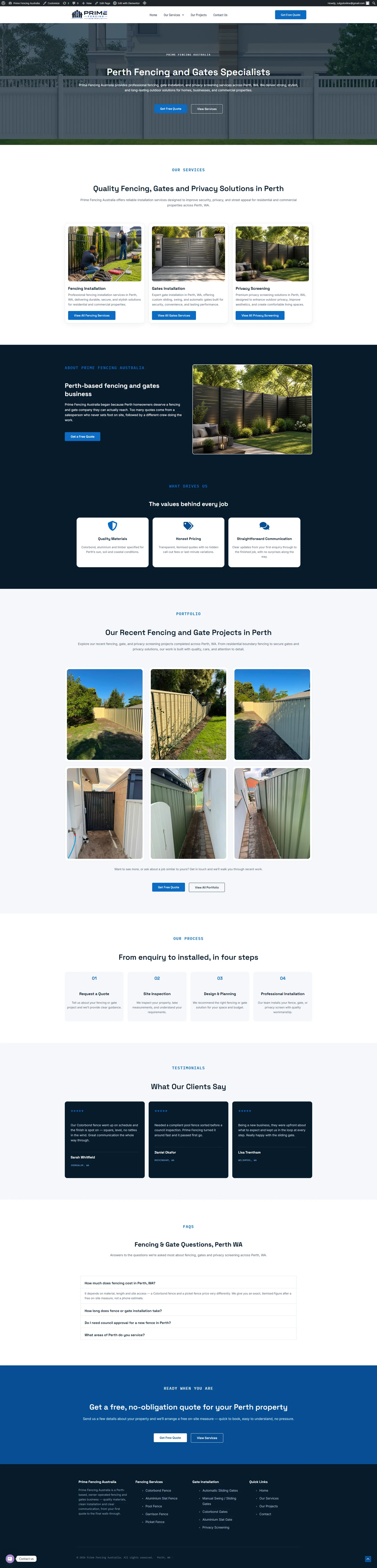 Website design project preview 18